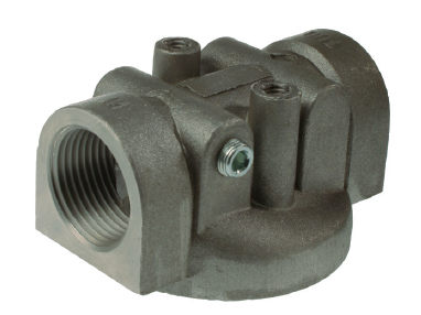 SAF-13-B1.7-4 : Stauff SAF Spin-On Filter Head, 34 GPM, 200psi, #16 SAE (1) ports, With Bypass Valve