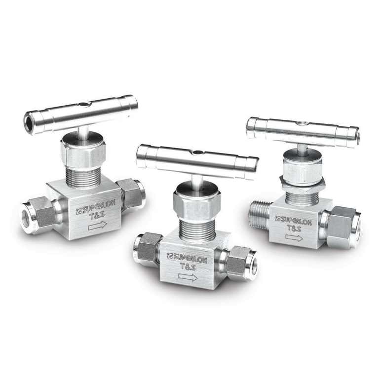 SBNV2-F-8N : Superlok Integral Bonnet Bar Stock Needle Valve, 1/2" FNPT, -65 F To 450 F, Vee Tip, Bar Handle, 6000psi