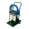 SCFC-10-G-2S-6731-6704-B-V-C : Stauff Filter Cart, 10GPM, two Single Heads, Stage 1 Synthetic 12 Micron, Stage 2 Synthetic 3 Micron, 115 VAC 60Hz motor, 10ft hoses, No Particle Monitor
