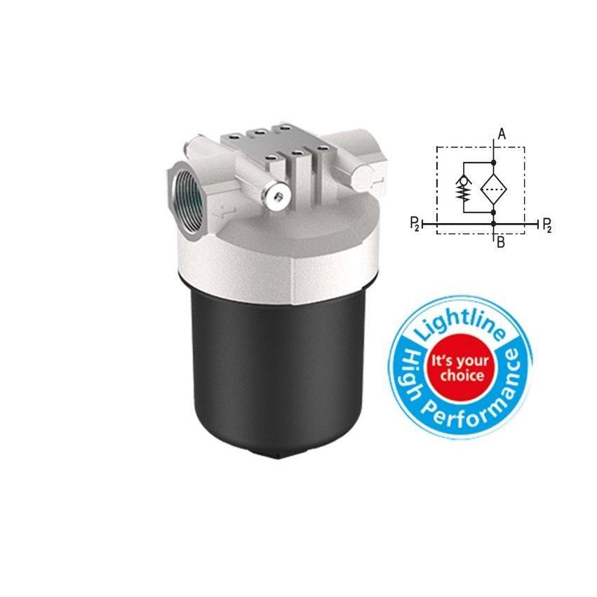 SFL-040-UE-P3-DM-100 : Argo In-Line Suction Strainer, 100psi, 10.5GPM Nominal Flow, 50 Micron Paper Element, #20 SAE (1.25