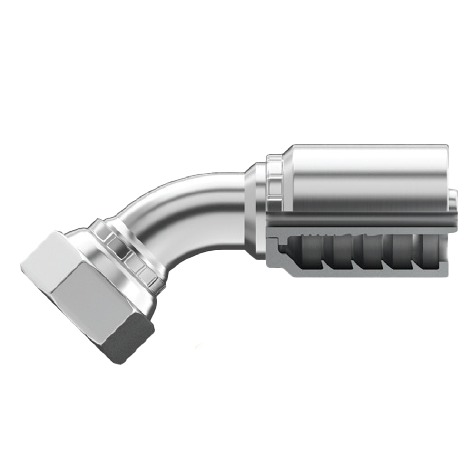 SG-BPFX45-1616T : Continental Hose Fitting, 1 Hose ID, 1-11 Female BSPP, 45-Degree, Swivel Connection