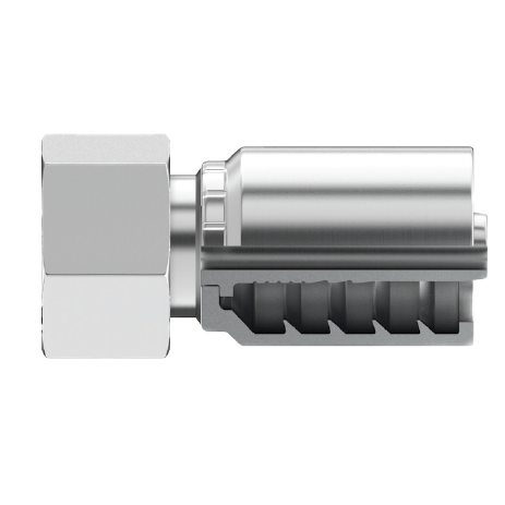 SG-DLFX-1230 : Continental Hose Fitting, 0.75 (3/4") Hose ID, 30x2.0 Female DIN Light, Straight, Swivel Connection