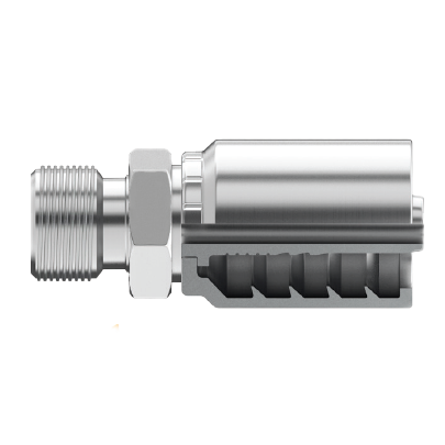 SG-DLM-1230 : Continental Hose Fitting, 0.75 (3/4") Hose ID, 30x2.0 Male DIN Light, Straight, Rigid Connection