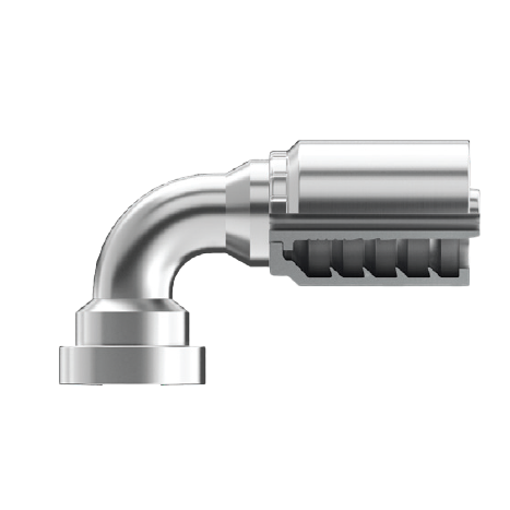 SG-FH90-1012 : Continental Hose Fitting, 0.625 (5/8") Hose ID,  3/4 Code 62, 90-Degree Connection