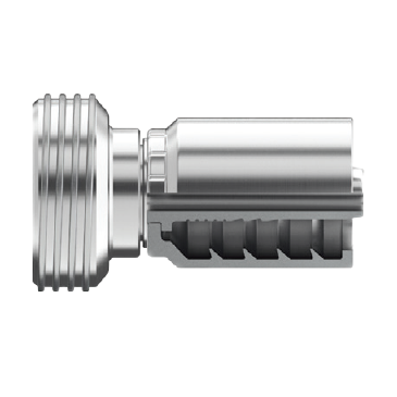 SG-IHUM1502-1616 : Continental Hose Fitting, 1 Hose ID, 1-11 _ ACME-2G 3.5 TPI Hammer Union, Straight, Rigid Connection
