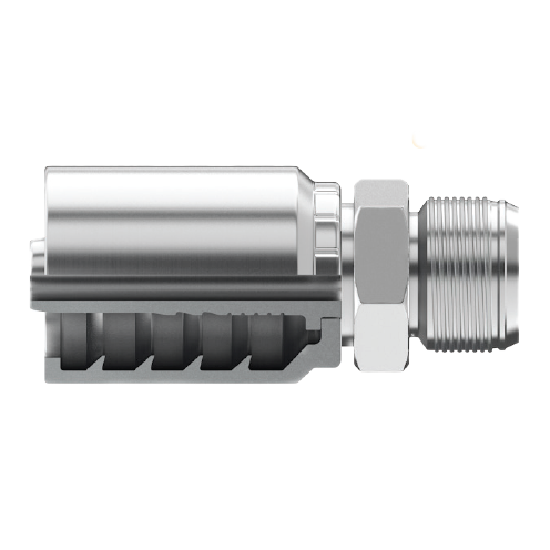 SG-JCM-3232 : Continental Hose Fitting, 2 Hose ID, 2-12 Male JIC, Straight, Rigid Connection