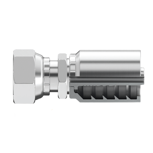 SG-OFFX-0604 : Continental Hose Fitting, 0.375 (3/8") Hose ID, 9/16-18 Female ORFS, Straight, Swivel Connection