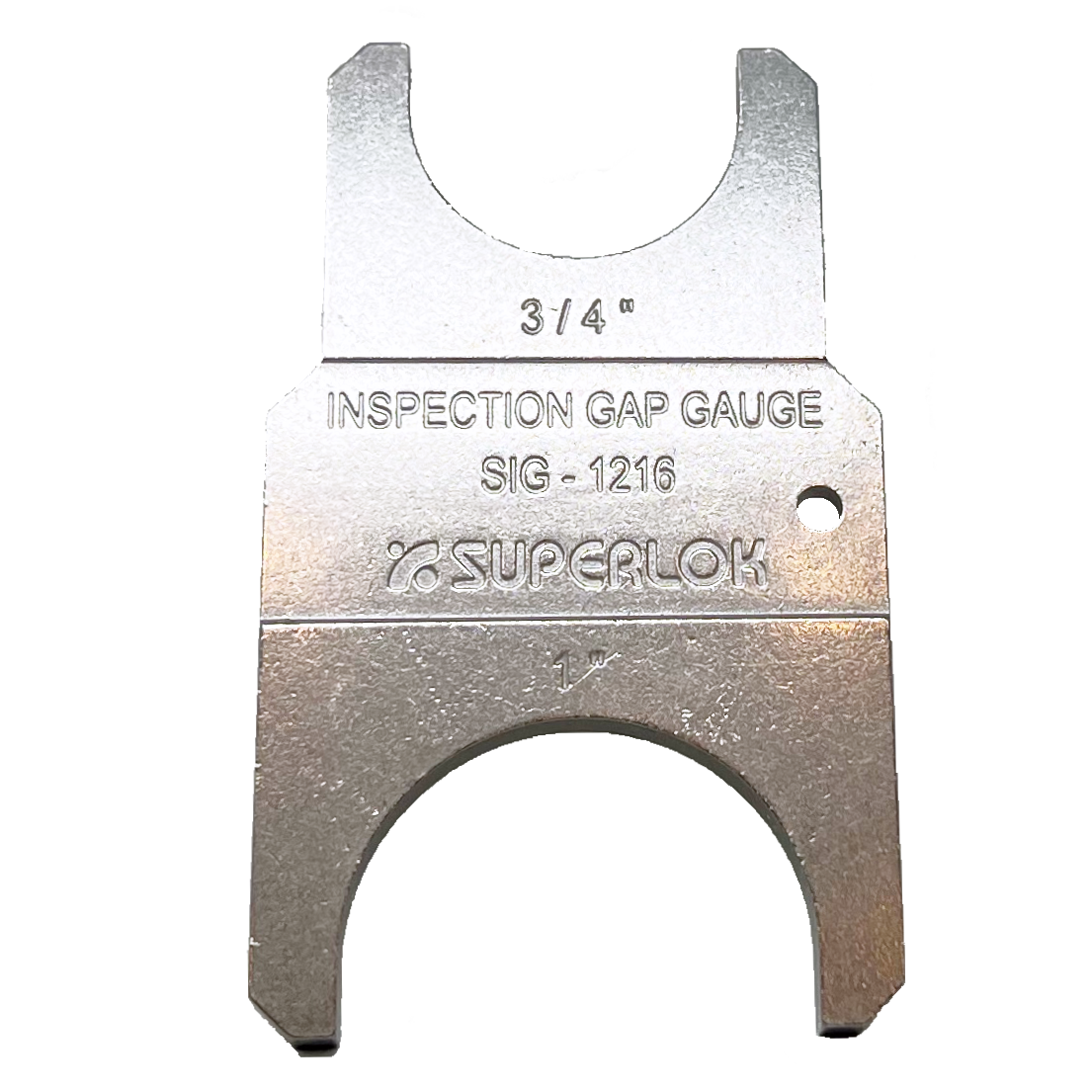 SIG-12-16-S316 : Superlok 3/4", 1" Tubing Gap Inspection Gauge