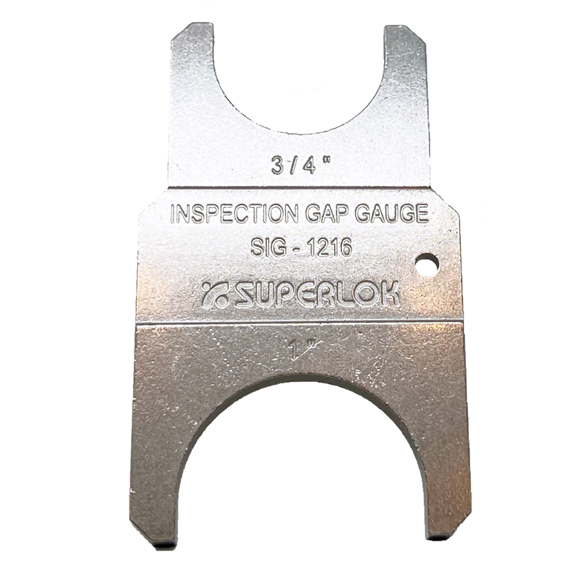 SIG1216S316 Superlok 3/4", 1" Tubing Gap Inspection Gauge