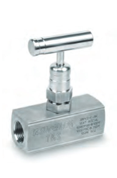 SRPV2-F-8N : Superlok Rising Plug Valve, 1/2" FNPT, Viton Stem Seal, Acetal Seat, 6000psi