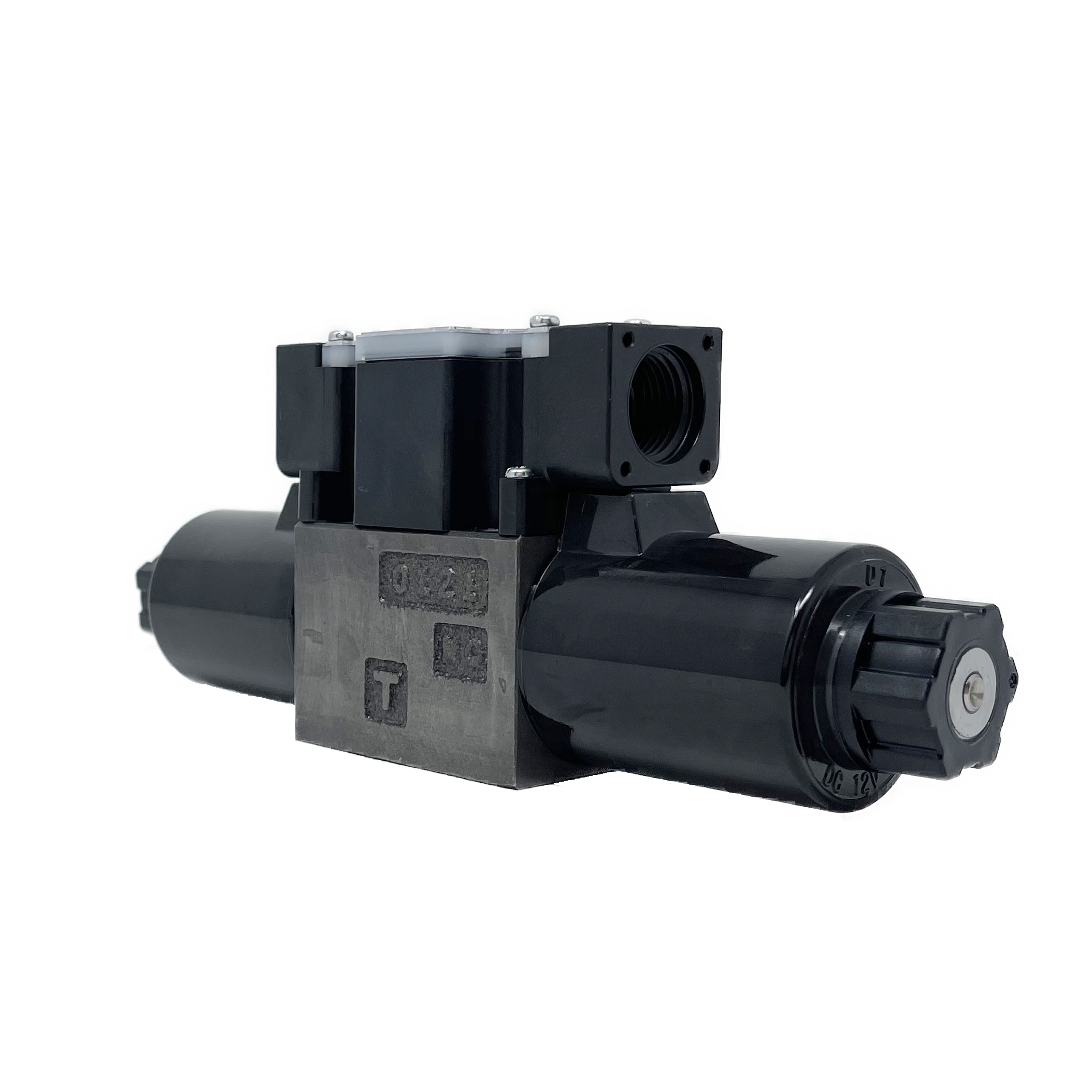 SS-G01-C4-R-D1-E31 : Nachi Solenoid Valve, 3P4W, D03 (NG6), 13.2GPM, 5075psi, All Ports Open Neutral, 12 VDC, Wiring Box with Lights