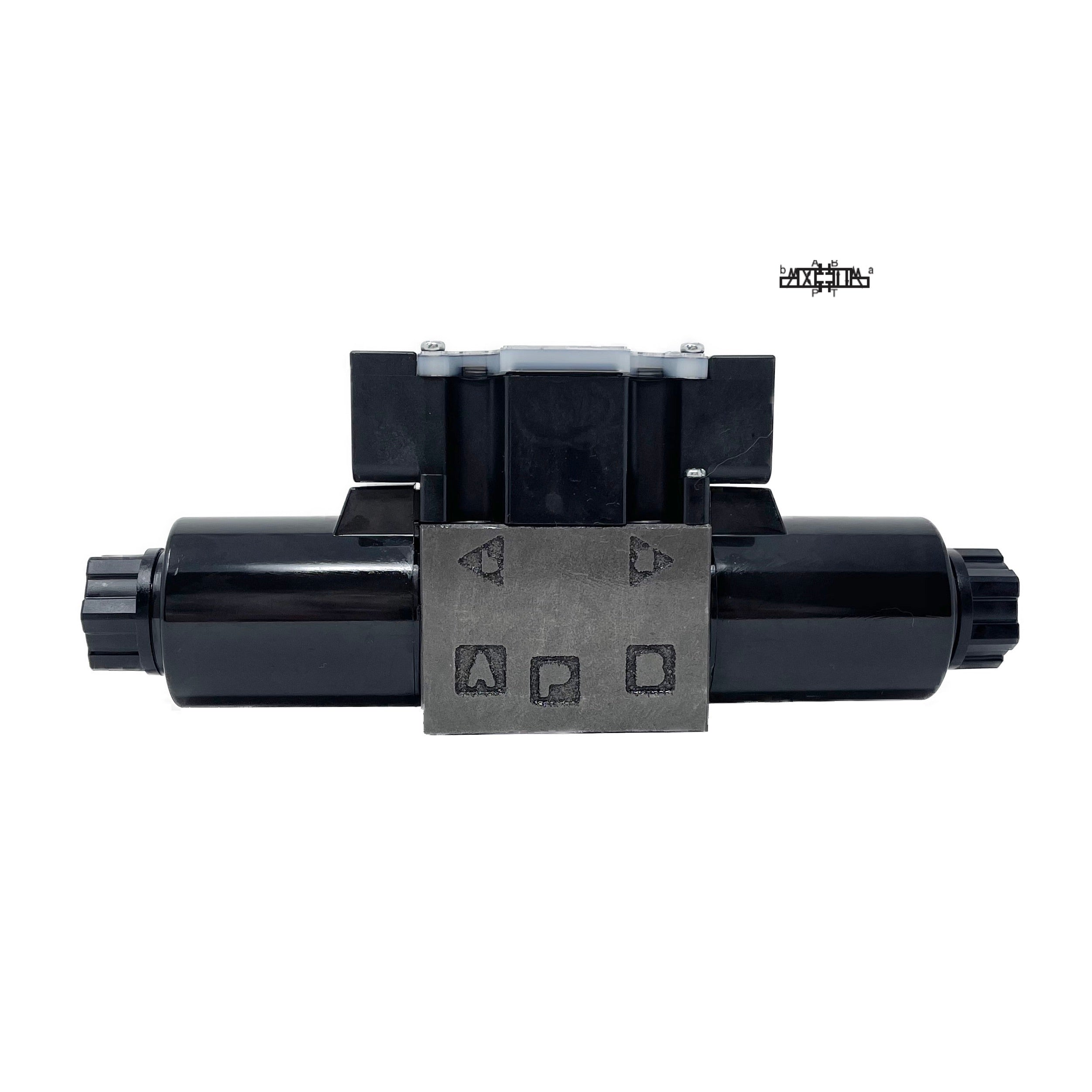 SS-G01-C5-GR-D2-E31 : Nachi Solenoid Valve, 3P4W, D03 (NG6), 26.4GPM, 5075psi, All Ports Blocked Neutral, 24 VDC, Surgeless Type, Wiring Box with Lights