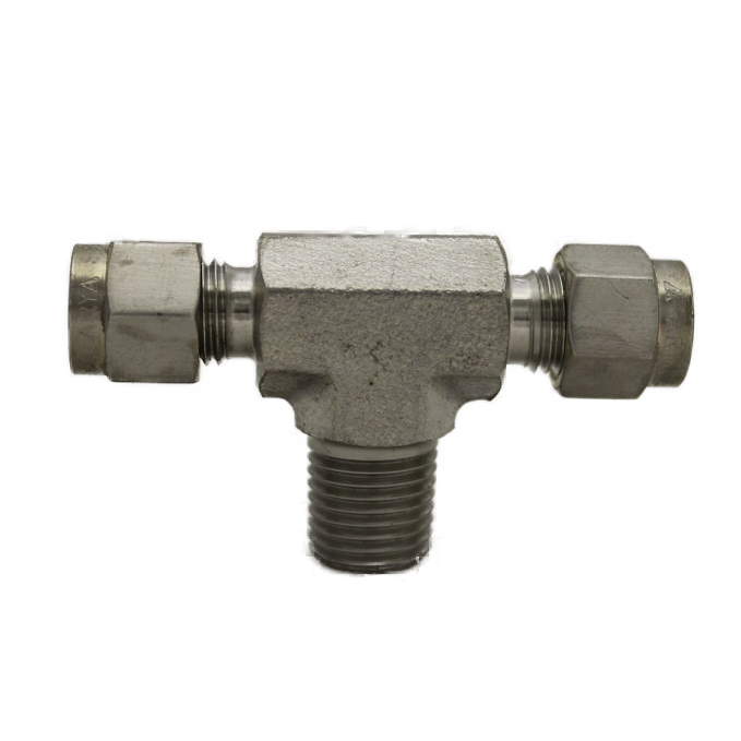 SS-IN2601-16-16-16-OHI : OHI Adapter, 1 Tube - 1 Tube - 1" Male NPT Branch Tee (SS)