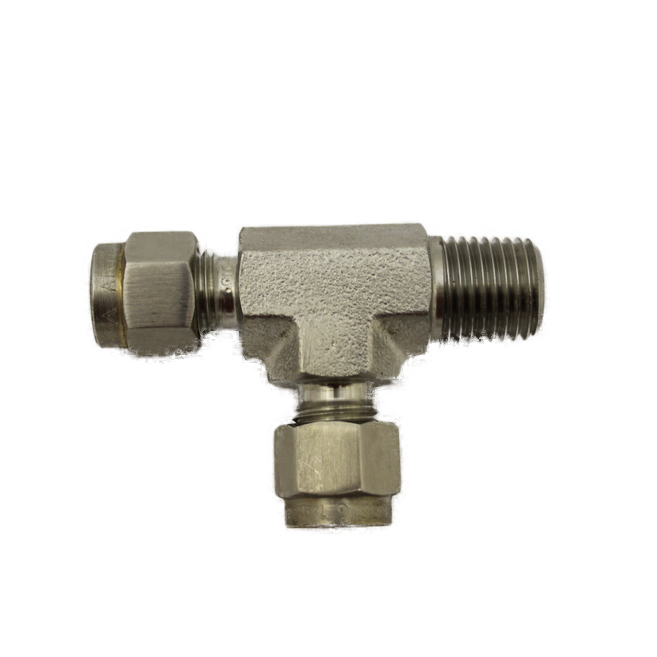 SS-IN2605-02-02-02-OHI : OHI Adapter, 0.125 (1/8") Tube x 0.125 (1/8") Male NPT x 0.125 (1/8") Tube Run Tee (