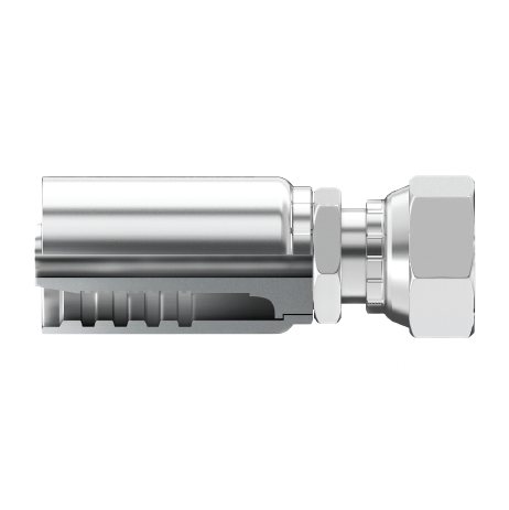 T8-OFFX-0606 : Continental Hose Fitting, 0.375 (3/8") Hose ID, 11/16-16 Female ORFS, Straight, Swivel Connection