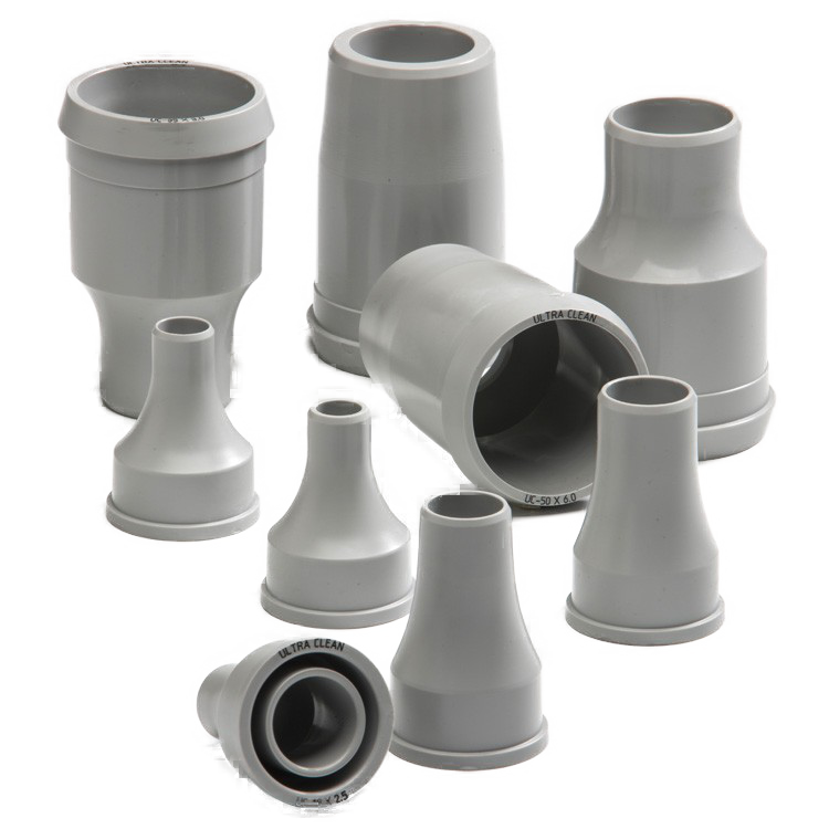 UC-8X1.5 : Ultra Clean Tube Nozzle, 8mmOD x 1.5mm Wall, Plastic