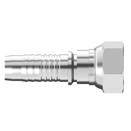 UC-BPFX-0406 : Continental Hose Fitting, 0.25 (1/4") Hose ID, 3/8-19 Female BSPP, Straight, Swivel Connection