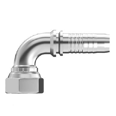 UC-BPFX90-1616 : Continental Hose Fitting, 1 Hose ID, 1-11 Female BSPP, 90-Degree, Swivel Connection