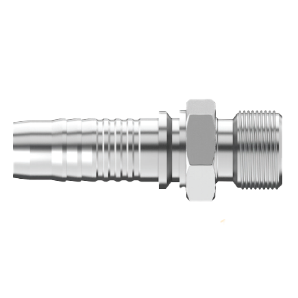 UC-BPM-0708 : Continental Hose Fitting, 0.40625 (13/32) Hose ID, 1/2-14 Male BSPP, Straight, Rigid Connection