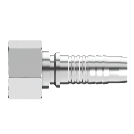UC-DLFX-1230 : Continental Hose Fitting, 0.75 (3/4") Hose ID, 30x2.0 Female DIN Light, Straight, Swivel Connection