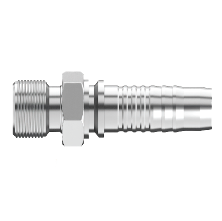 UC-DLM-0416 : Continental Hose Fitting, 0.25 (1/4") Hose ID, 16x1.5 Male DIN Light, Straight, Rigid Connection