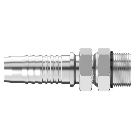 UC-OBMX-0808 : Continental Hose Fitting, 0.5 (1/2") Hose ID, 3/4-16 Male ORB, Straight, Swivel Connection