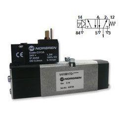 V405516D-C313B : Norgren V40 Series, 5/2 valve, sol/spring (24VDC) with connector