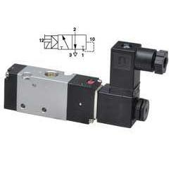 V50P413A-A213AB : Norgren V50 Series, 1/8" Two-Position, Three-Way, Normally Closed, Solenoid Actuated, Solenoid Return, 24VDC 2.5W, 22mm standard Connector