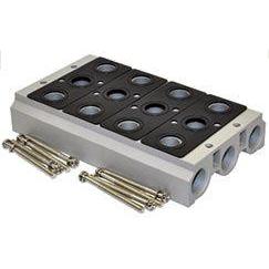 V52S504 : Norgren V5x Series 4 station manifold for 3/8 NPT ports