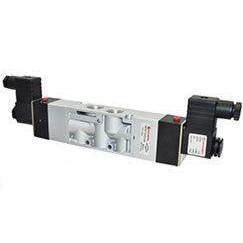 V53T611A-A213JB : Norgren V53 Series, 3-Position, 5-Way APB valve, Solenoid Actuated, Solenoid Return, 24VDC, 1/2 inch NPT ports