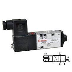 V62S417A-A318JB : Norgren V62 Series 120VAC Two-Position, Three-Way Normally Closed non-locking Solenoid Actuated, Spring Return