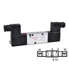 V62S511A-A318JB : Norgren V62 Series 120VAC Two-Position, Five-Way non-locking Solenoid Actuated, Solenoid Return 3/8 inch NPT p