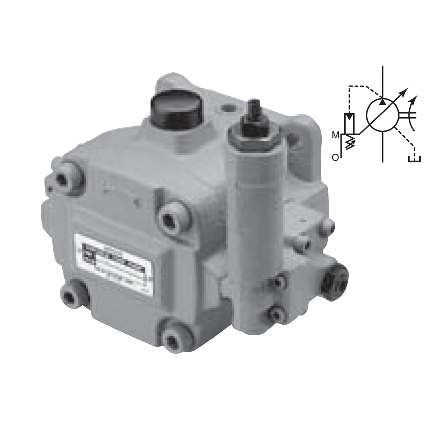 VDR-1B-2A3-U-22 : Nachi VDR Variable Volume Vane Pump, 22cc, Special Flange, 10.6GPM, 429 to 1000psi