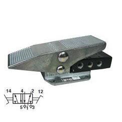 X3048422 - Norgren Super X Valve, 2-Position, 5-Way, Spool Configuration 3 Blocked, 1 to 2 and 4 to 5 in Neutral, 1/8" NPT, Inline, Manual, Pedal"