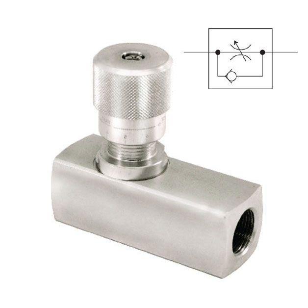 FN1-1/4-1 : AFP Flow Control, 1.25" NPT, 4000psi and 50GPM rated, Steel