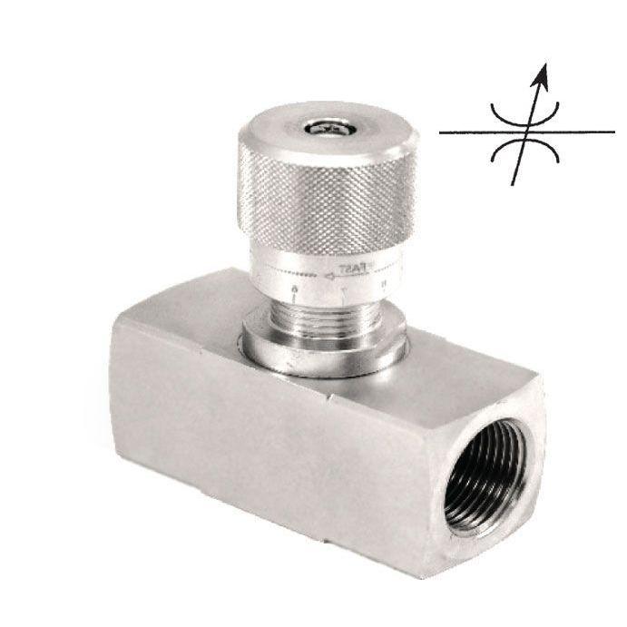 NN3/8-1 : AFP Needle Valve, 3/8" NPT, 5700psi and 8GPM Flow Rated, Steel