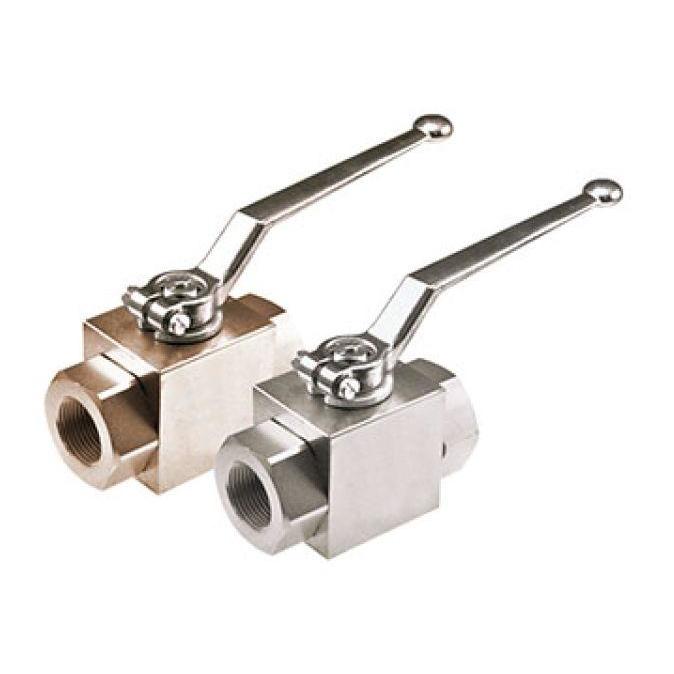 AE2S#8-11DB : AFP 2-Way Block Body Threaded Ball Valve, 7250psi rated, Steel, #8 SAE (1/2")