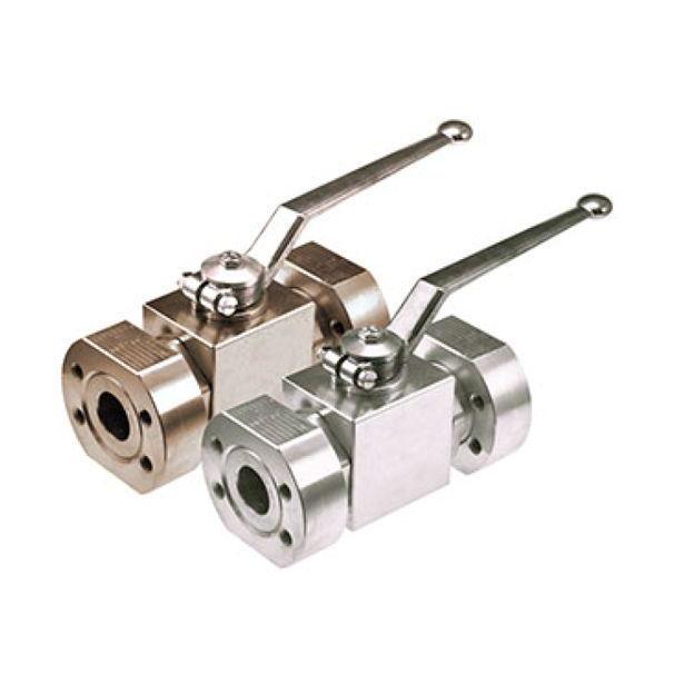 AEF3#16-11DB : AFP 2-Way Block Body Flat Face Ball Valve, 5000psi rated, Steel, 1" SAE C61 Companion