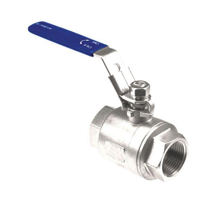 LV2BN1/2-2T : AFP 2-Way WOG Stainless Ball Valve, 1000psi rated, 316 Stainless, 1/2" NPT