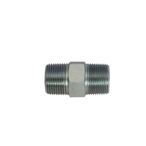 7030-12-12-OHI : OHI Straight Nipple Adapter, 0.75 (3/4") Male NPT x 0.75 (3/4") Male BSPT, Steel