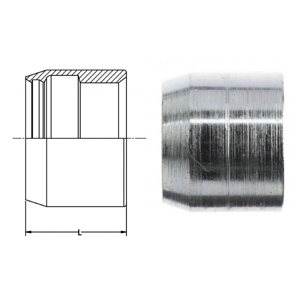 V0319-12 : OneHydraulics JIC Flareless Sleeve, 0.75 (3/4), Steel
